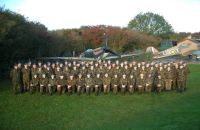 Camp photo taken at the Battle Of Britain memorial Capel Le Ferne
